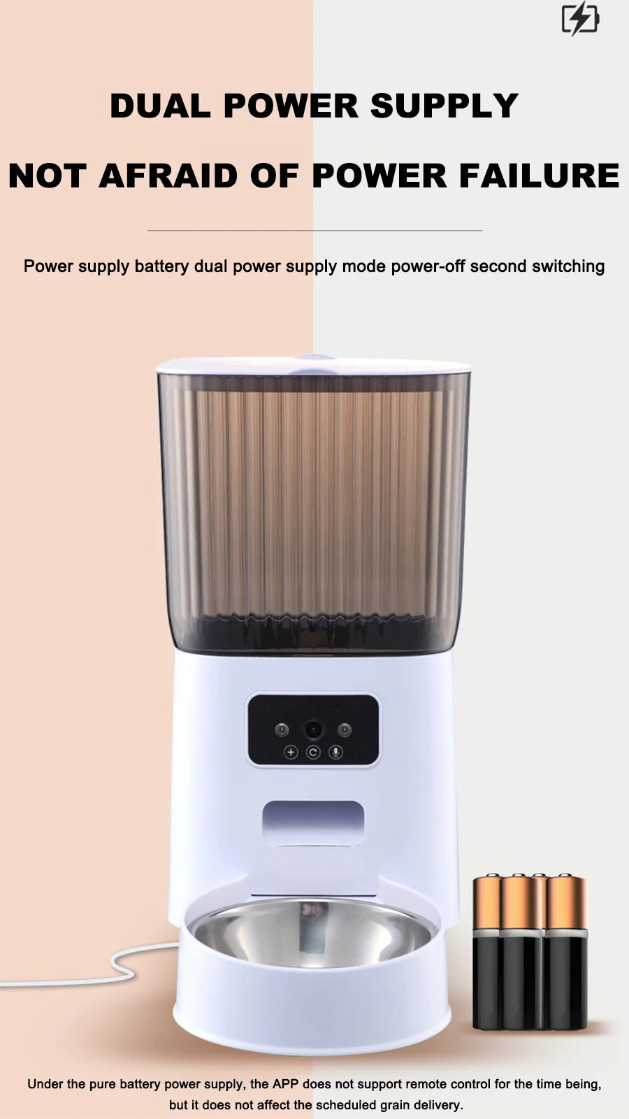 Automatic Pet Feeder App Controlled Pet Food Dispenser Smart Pet Feeder with Timer for Dogs And Cats Pet Accessories