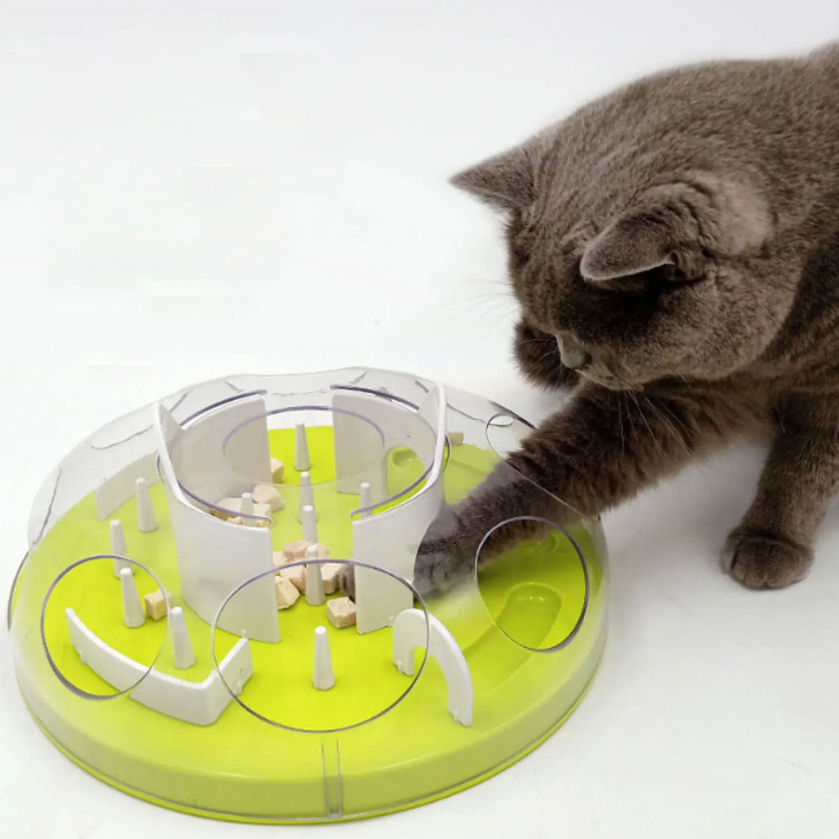 3Pcs Cat Puzzle Feeder Toy Interactive Cat Puzzle Feeder Funny Cat Puzzle Food Dispenser Enrichment  for Pets Play and Exercise