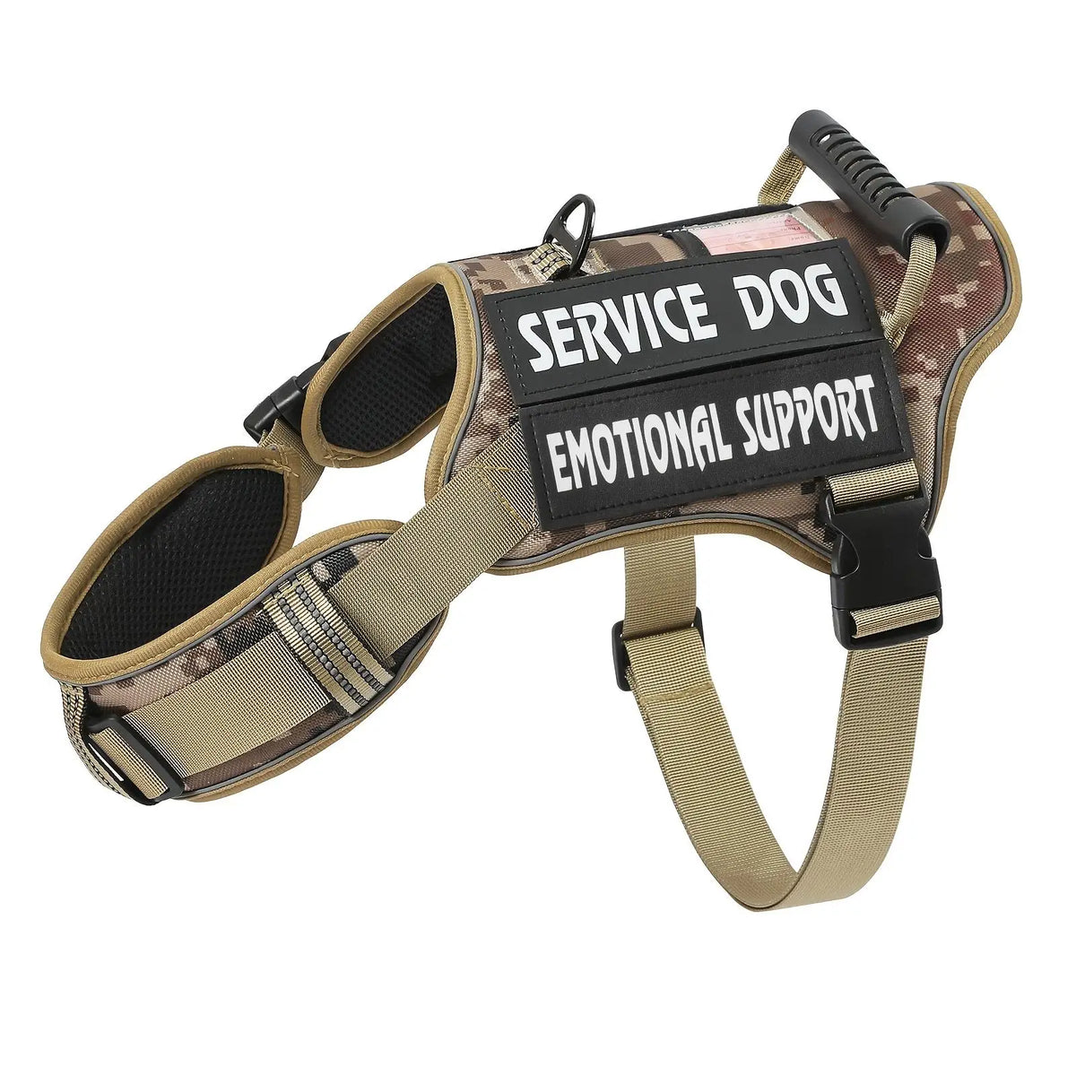 No Pull Dog Harness Adjustable Service Dog Vest with Handle Reflective Breathable Walking Training Control for Medium Large Dogs