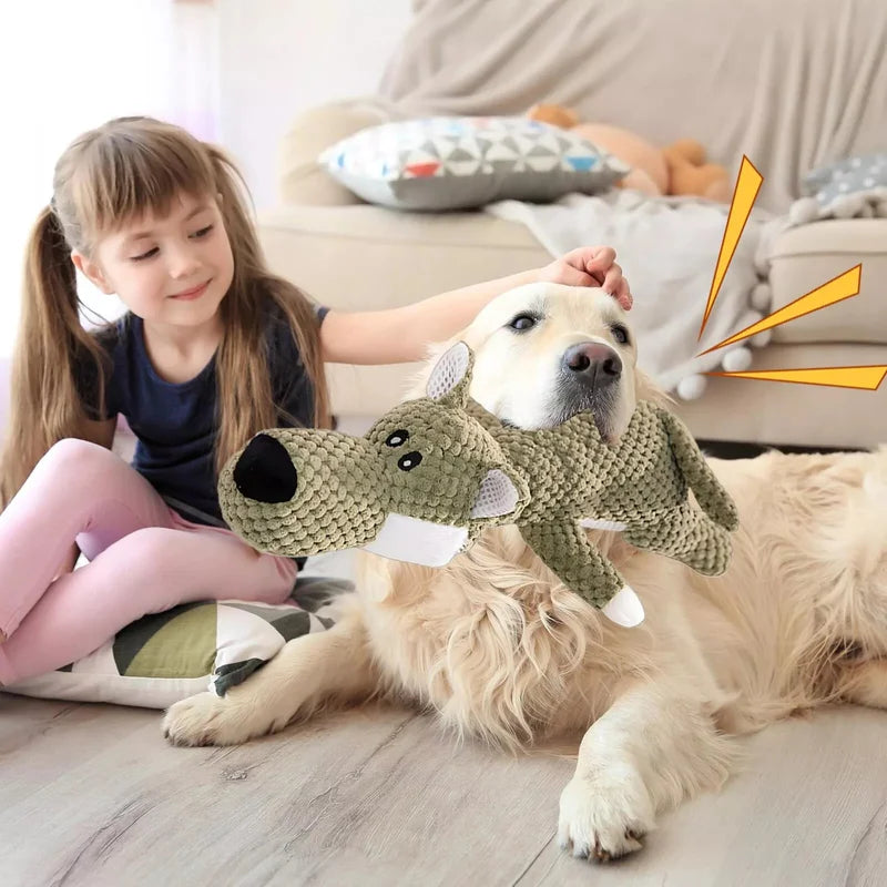 Dog Chew Toys Durable Aggressive Chewers Interactive Squeaky Pet Dog Toy