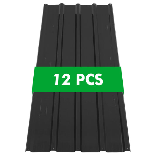12pcs Roof Sheets Panels For Garage Roof Tiles Corrugated Metal Sheets Heavy Duty Pergola Roof Galvanized Garage Shed Roofing