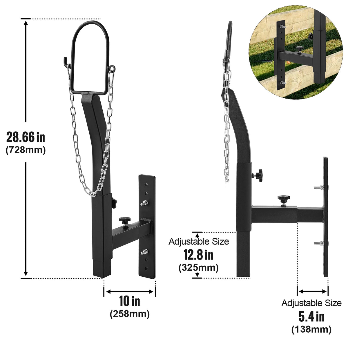 SucceBuy Goat & Sheep Stand 51x23 in Livestock Stand Metal Livestock Milking  Shearing Stand 21" to 33" Adjustable Height  White
