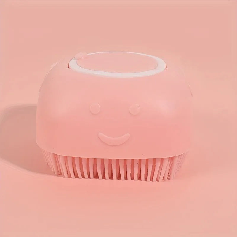 Complete Pet Grooming Kit: Dog & Cat Deshedding Brush, 2-in-1 Silicone Bath Brush with Bubbler, and Finger Tooth Wipes for Teeth Cleaning, All-in-One Home Spa Care