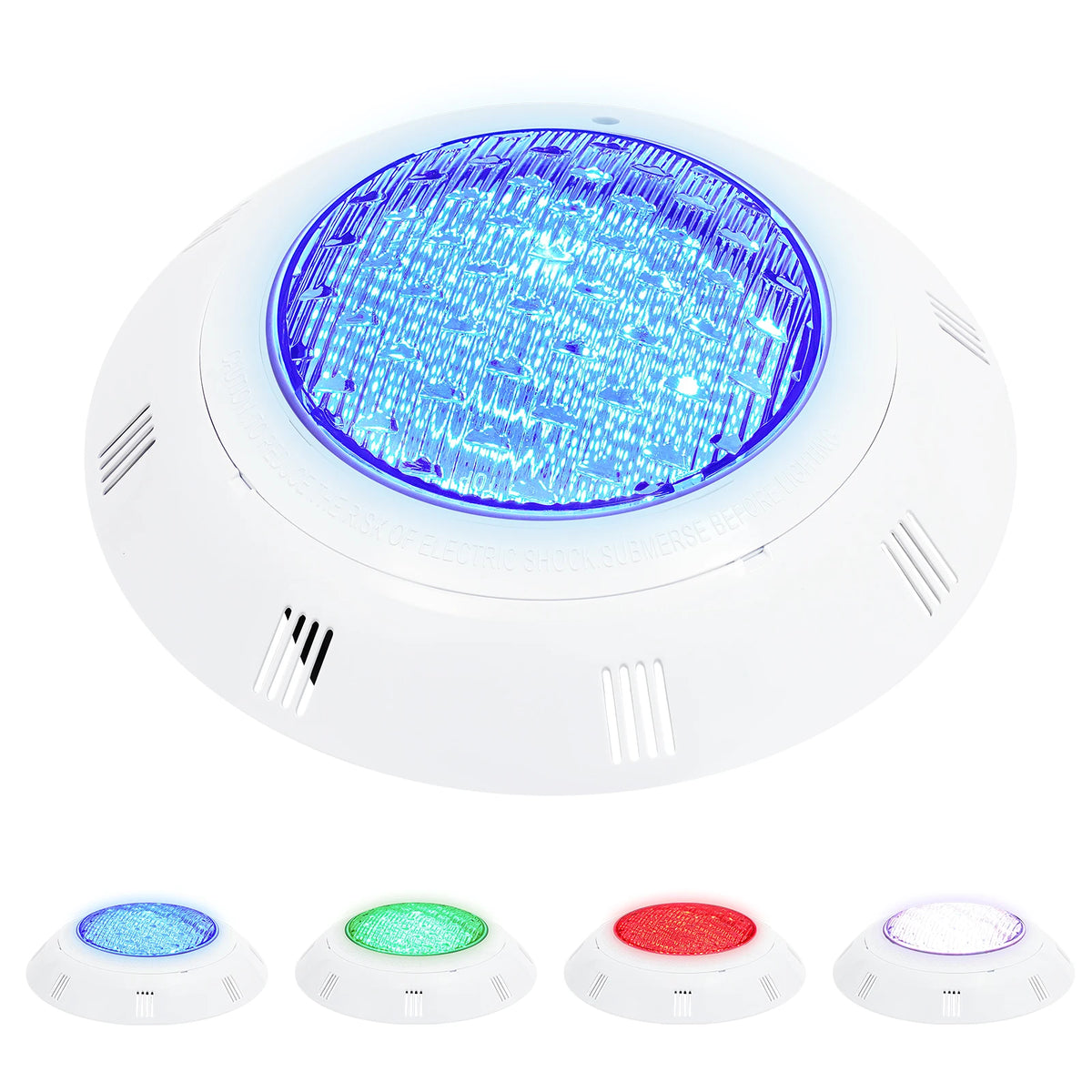 12V 36W RGB LED Pool Light，IP68 Waterproof Submersible Underwater Pool Lamp with RF Remote 7 Color Modes for Swimming Pool & Water Feature