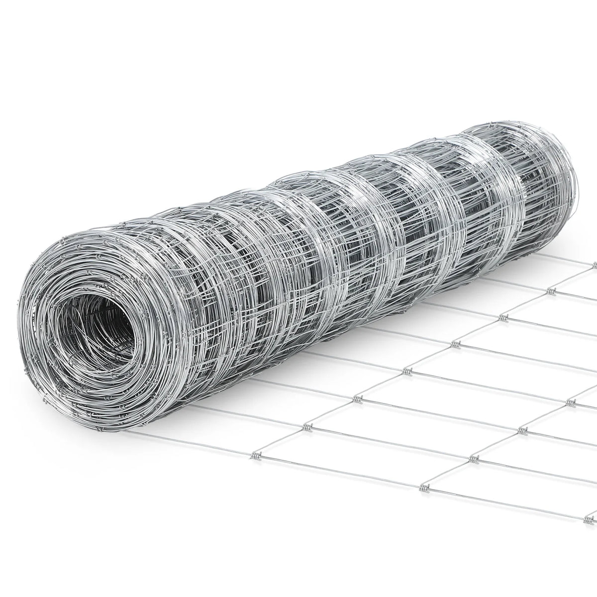 Heavy-Duty Galvanized Welded Wire Cattle Fence Roll, 14-Gauge Rust-Resistant Graduated Livestock Field Fencing for Goat/Deer/Hog/Sheep,