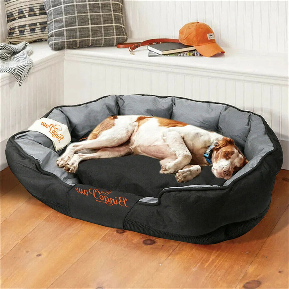 XXL XL L Orthopedic Sofa Dog Bed Waterproof Pet Mat Kennel Washable Pet Puppy Basket Cushion Removable Fr Small Medium Large Dog