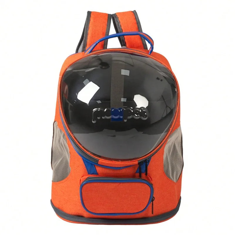 Cat Backpack Carrier, Foldable, Breathable & Transparent, Suitable For Cats And Dogs, Portable Travel Bag With Zipper, Essential Pet Bag/Pet Backpack/Pet Gift For Outdoor Travel