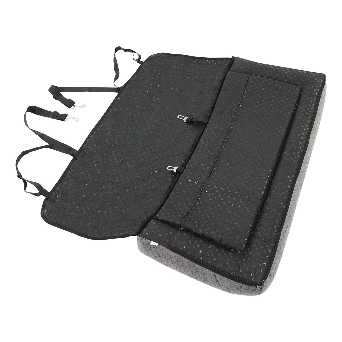 Dog Car Seat Large Dog Car Bed Pet Seat with Safety Tethers Buckles for Small Medium Large Dogs Travel Car Cushion