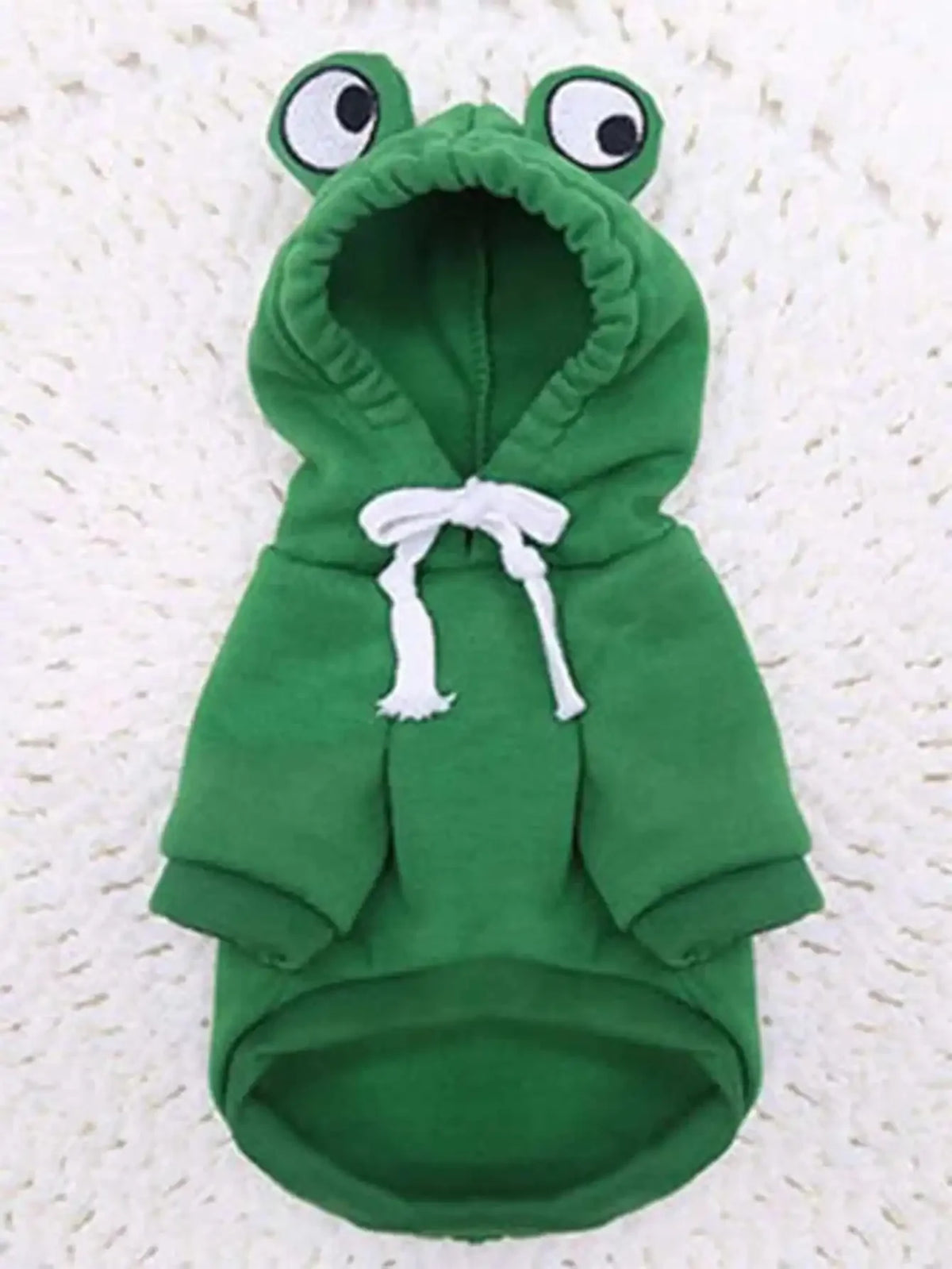 1PC Cute Frog Pet Sweater for Small Medium Dogs Green Hoodie with Fun Design Keep Your Pup Cozy and Stylish