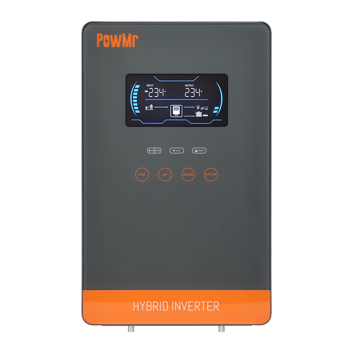 US Stock 4KW 120V Off Grid Solar Inversor DC 24V 140A MPPT Solar Charger Pure Sine Wave Home Inverters 6.25 Inch LCD Display