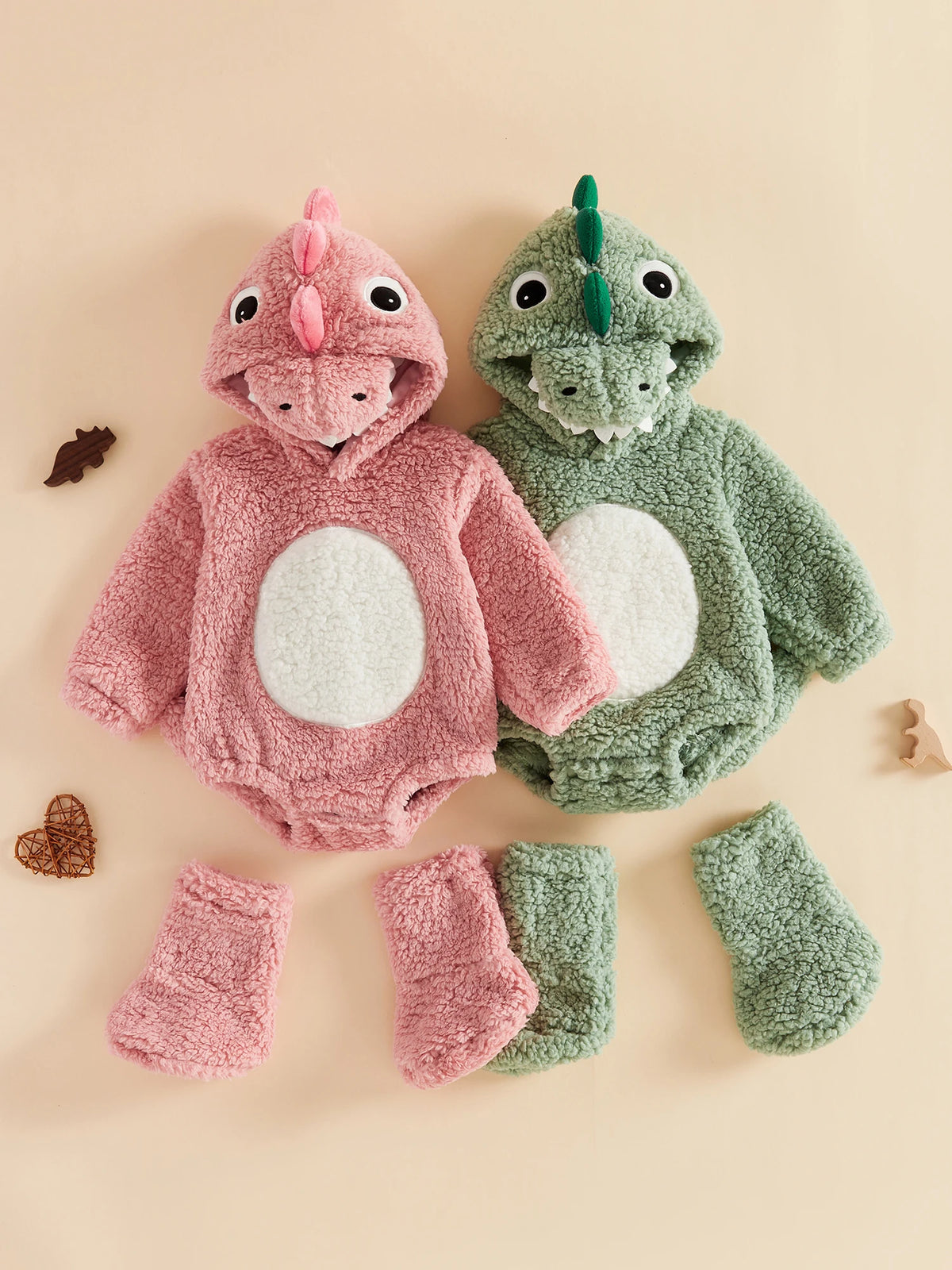 Romper Leg Warmer Fleece Animal With Animal Costume Dinosaur Animal Romper With Baby Dinosaur Romper