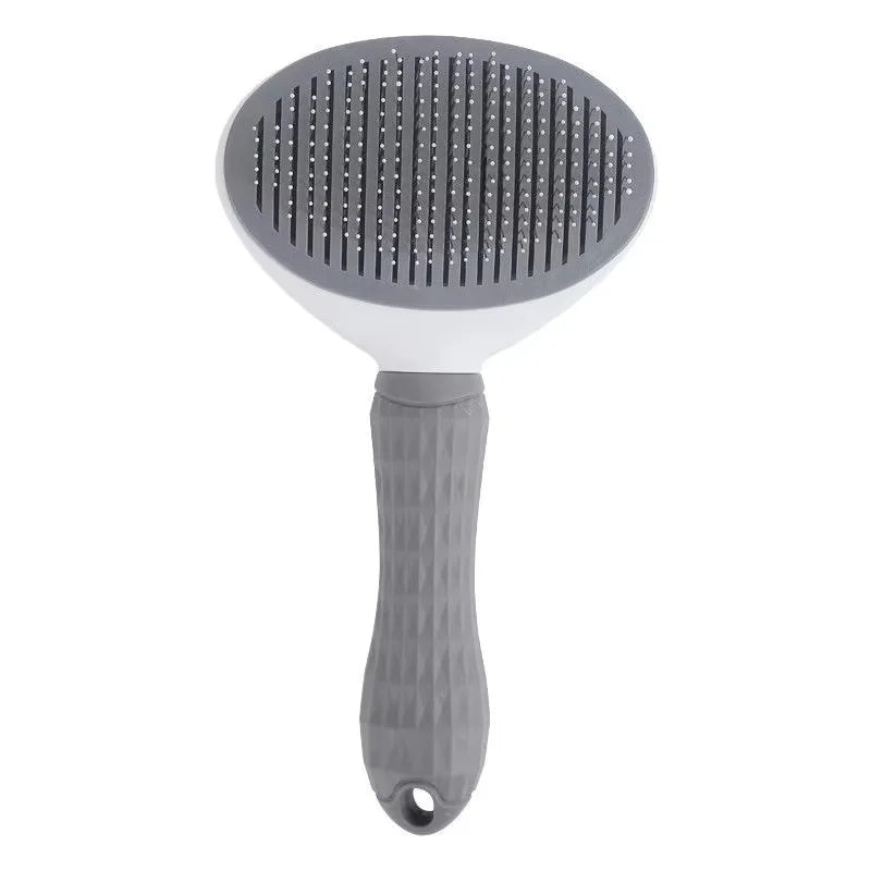 Pet One Button Self Cleaning Slicker Brush Automatic Hair Remover Comb Dog Cat Massage Needle Comb For Pet Beauty Care Supplies