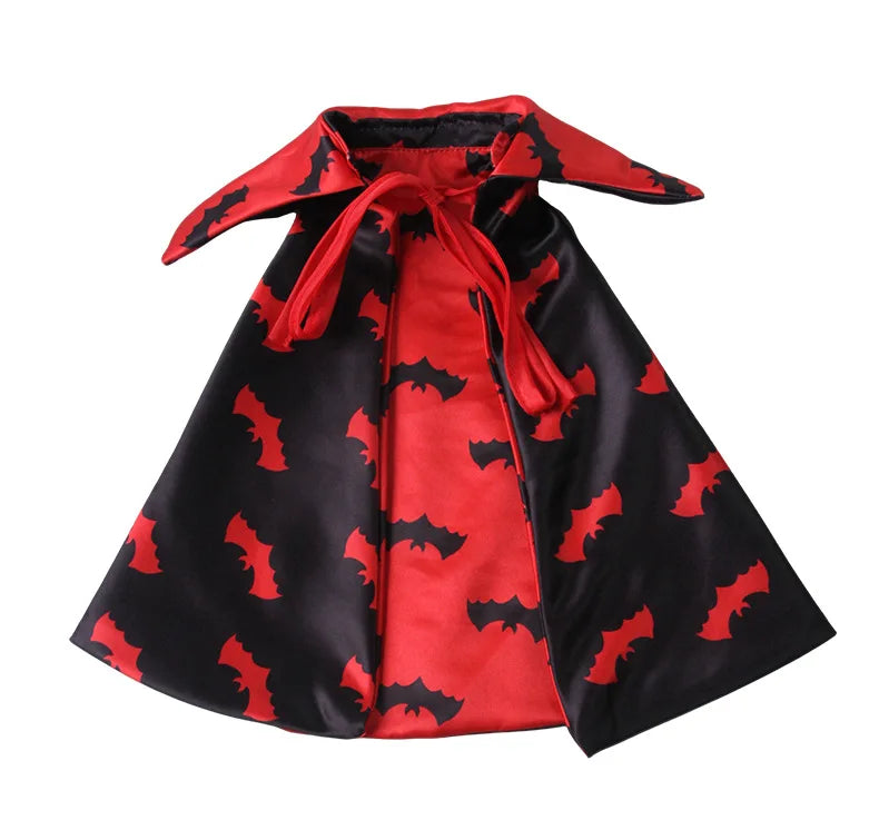 In Stock Halloween Reversible Bat Pet Vampire Cape Costume Party Outfit For Cats Small Dogs for pet Gifts