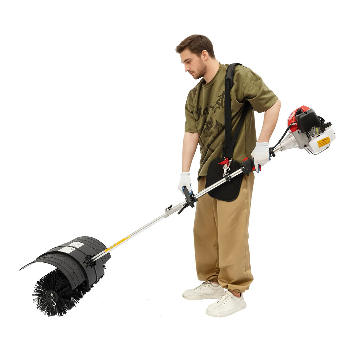 2‑Stroke  Petrol‑Powered Brush Cutter Grass Trimmer，Weed Eater Multi‑Purpose Garden Yard Farm Lawn Weed Cutting Machine