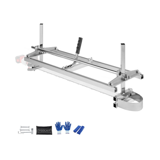 SucceBuy 14"-36" Chainsaw Mill Sawmill Guide Bar Chain Saw Planking Mill with 0.2"-11.81" Cut Thickness for Builders Woodworker