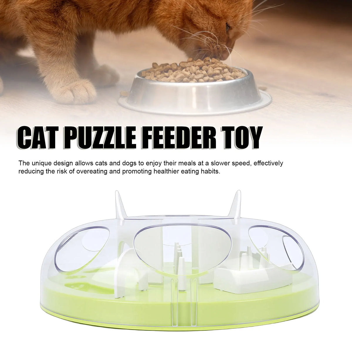 3Pcs Cat Puzzle Feeder Toy Interactive Cat Puzzle Feeder Funny Cat Puzzle Food Dispenser Enrichment  for Pets Play and Exercise