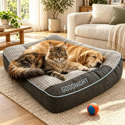 Grey Dog Bed Multi-Sizes Available Comfortable Dog Nest Pad Soft And Cozy Sleeping Area for Your Pet Dog