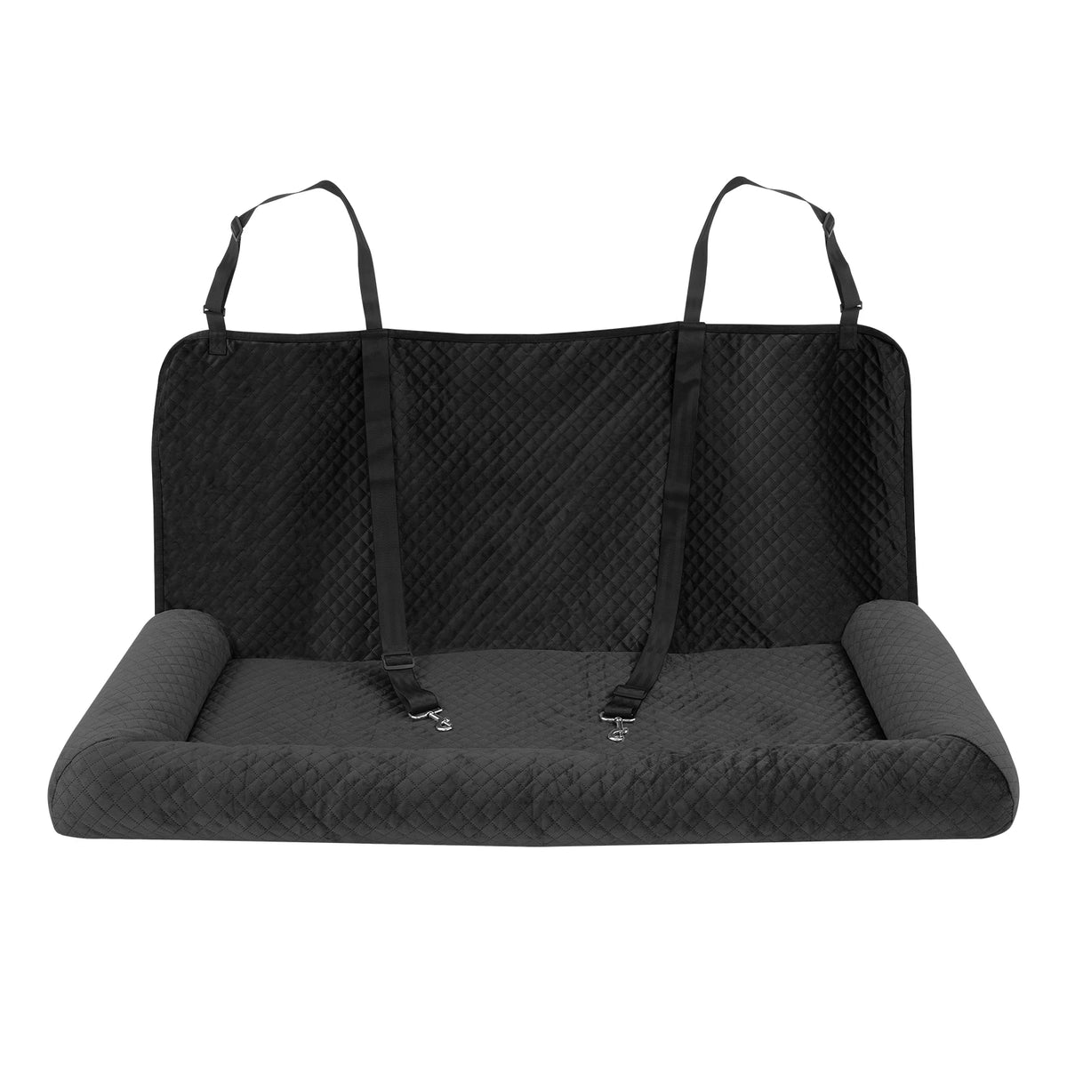 Dog Car Seat Large Dog Car Bed Pet Seat with Safety Tethers Buckles for Small Medium Large Dogs Travel Car Cushion